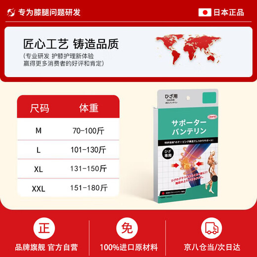 ZEAMO Japanese Binchotan self-heating knee pads for arthritis, meniscus injury, effusion, old cold legs, autumn and winter cold protection XL