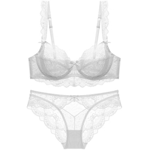 LangSha Red Bra Set Lace Sexy Push-Up Thin Underwear Women Wedding Year of the Horse Qi Ji Red Zodiac Year Bra