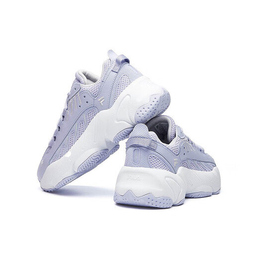 FILA ADE fabric casual running shoes for women, purple and white 37.5