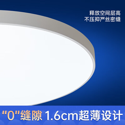 Chint (CHNT) ceiling lamp LED bedroom lamp balcony aisle lamp ultra-thin tri-proof lamp white light high-brightness lighting 24W positive white light
