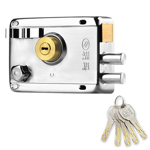 Yuema old-fashioned exterior anti-theft door lock C-level lock core household door iron door anti-theft lock 750C-698 right-cut edge