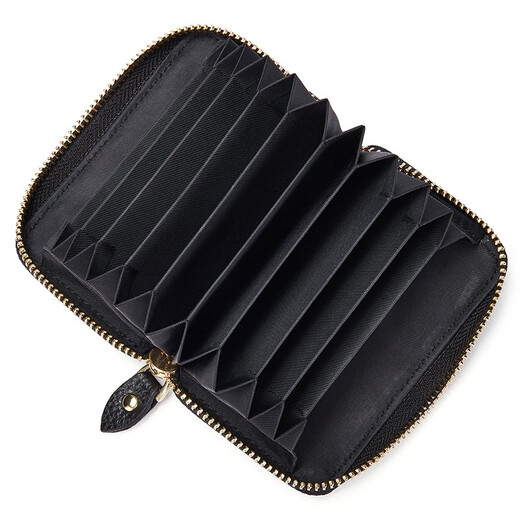 Pers Denton Herrenkartenbeutel Multi-Card-Orgelkarten-Clip-Gutschein-Brieftasche Schwarz und Gelb