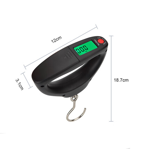 Luggage scale high-precision 50 express scale luggage travel scale small spring scale luggage scale purchasing Weiheng A24 with black 50kg/10g