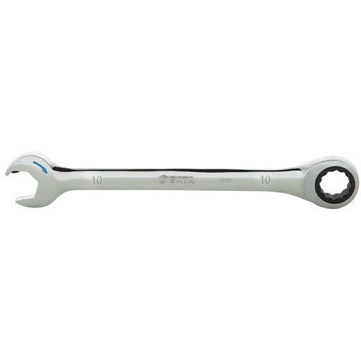 SATA fully polished chrome vanadium steel ratchet wrench open end dual-purpose quick wrench 5.5M-25MM 43601-43619 fully polished open end quick wrench 43606 (10MM)