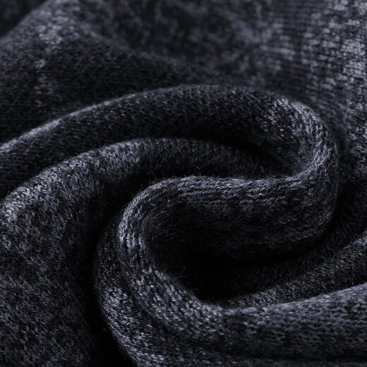 Hengyuanxiang men's scarf casual with scarf men's cloak neck accessories gift plaid color matching black and white