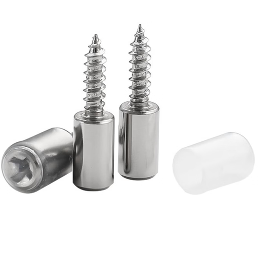 Shantou Lincun one-piece self-tapping screw shelf holder nail cupboard wardrobe partition fixed support cross screw metal partition screw shelf holder with rubber sleeve 10 pieces