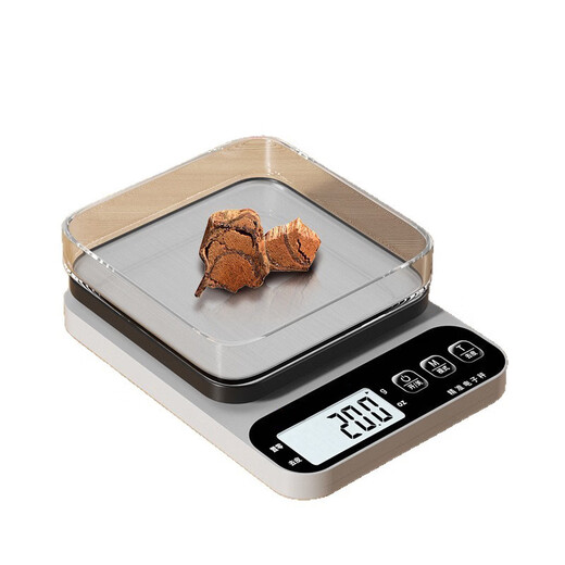 Wood flow printing MLUYN German craft small electronic scale Gram scale electronic scale high-precision kitchen scale baking precision household luxury upgraded model stainless steel three-use model (10kg-0.1g)