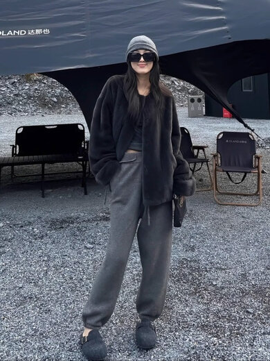 Xiaohongshu's popular large sleeves mink velvet fur coat for women 2025 new winter high-end unique designer gray M90118Jin Jin is equal to 0.5kg one size fits all