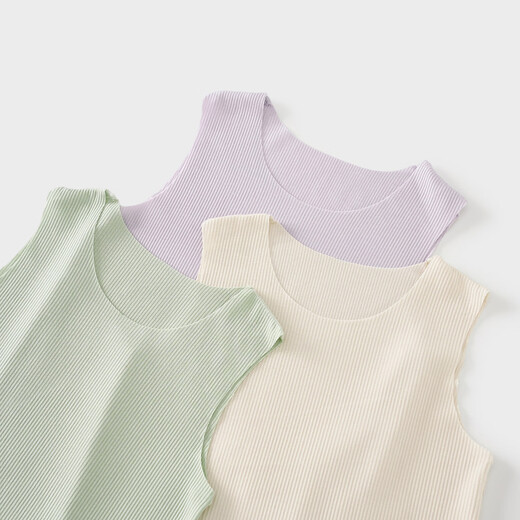 TONGTAI baby vest summer modal baby clothes boys and girls tops children casual outing seamless vest purple 80