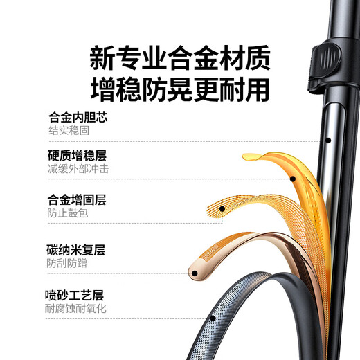 Greenlink mobile phone holder floor-standing live broadcast bracket tripod multi-functional pan/tilt anti-shake selfie stick outdoor convenient shooting and recording photography vertical mobile phone holder with stable camera pan/tilt