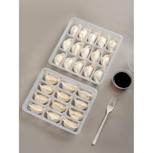 Artisan Beads Frozen Dumpling Box Food Grade Compartment Quick Frozen Storage Commercial Packing Box 8 Compartment Transparent Dumpling Box 50 Sets
