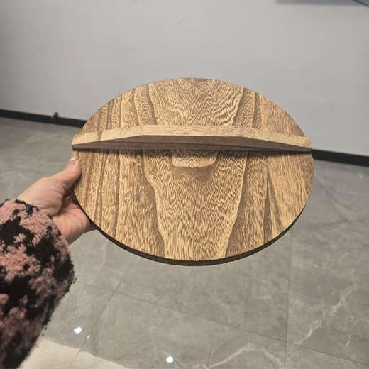 Yusenyi Sanshu Sanshen 2428cm pot lid universal transparent glass lid household fir tempered lid 24cm wooden lid