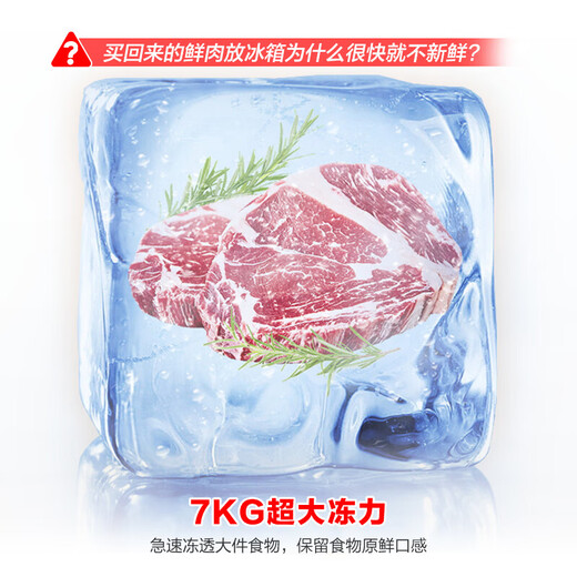 Rongsheng 635-liter side-by-side refrigerator first-class energy efficiency vector dual-frequency CCA ion sterilization air-cooled frost-free super large capacity national subsidy BCD-635WD13HP