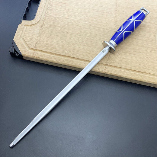 Germany imported steel sharpening rod butcher's special knife-blocking stick butchery commercial knife sharpening artifact sharpening steel rod stainless steel handle ultra-fine grain 3000 mesh
