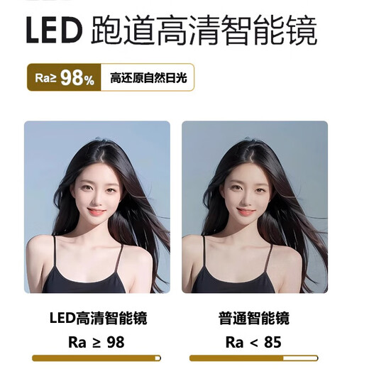 Simple desktop vanity mirror with light LED vanity mirror Internet celebrity smart beauty mirror large desktop smart cloud mirror without light 75*100cm ultra-clear explosion-proof mirror 1x1cm