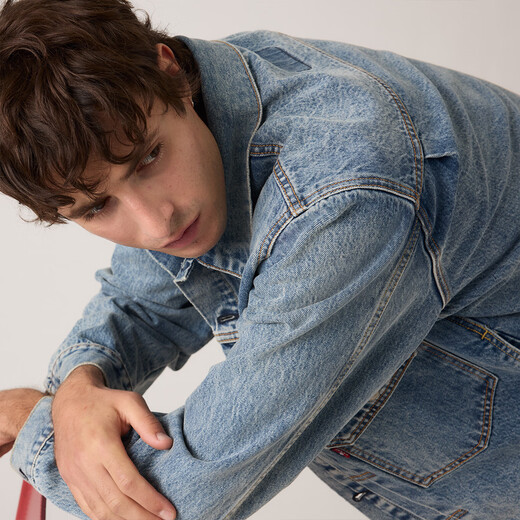 Levi's Levi's 26th Spring and Summer New Men's American Retro Workwear Style Casual Denim Jacket Jacket Blue S