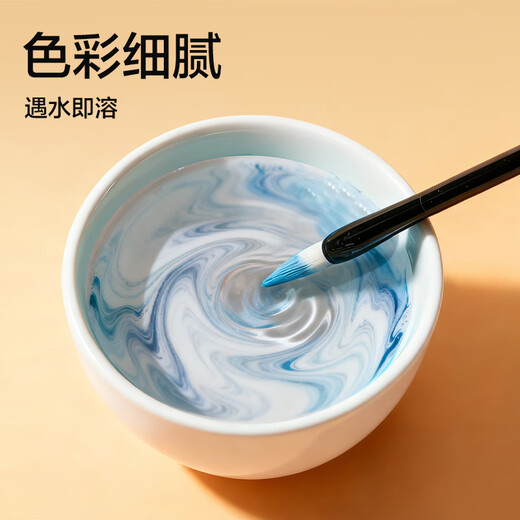 Deli (deli) 24 colors 5ml Chinese painting pigment handbag set 12-piece set Chinese painting ink painting pigment beginner students children adults entry