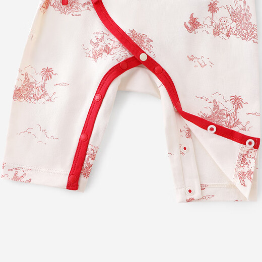 YEEHOO YEEHOO baby jumpsuit 10A type antibacterial baby four-season crawling clothing pure cotton newborn home clothing