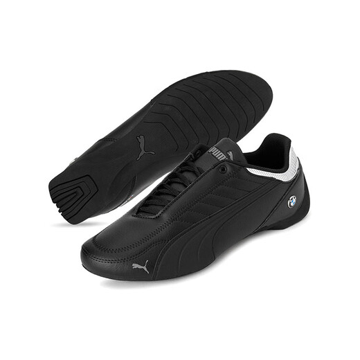 PUMA BMW joint men's shoes black silver racing style 42.5