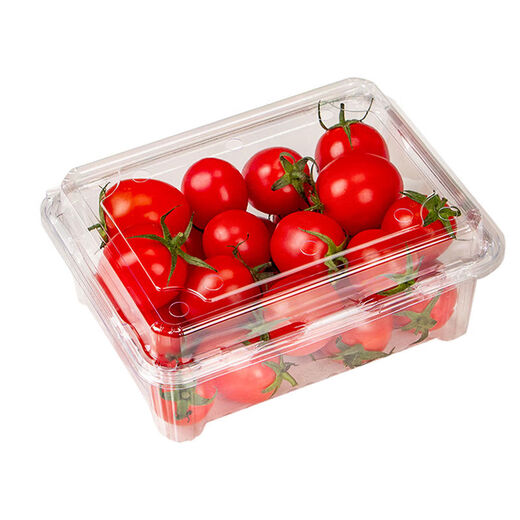 K fruit packaging box transparent 1Jin Jin equals 0.5kg strawberry packaging box rectangular with lid 500g about 750g 750A full box 600 pieces