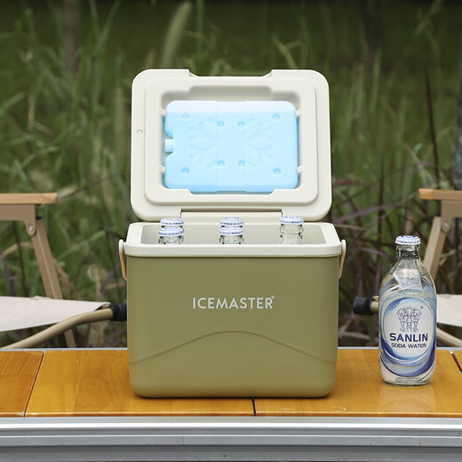 Ice Master (ICEMASTER) outdoor insulated box, camping car fresh-keeping ice cooler, stall, small ice bucket, takeaway fishing box, free ice bag, 5L gold capacity, PU foam (free ice brick + ice bag*3)