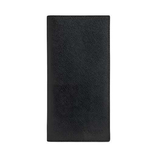 COACH 10 Flip closure embossed design leather wallet mini men's black black 1 black 2