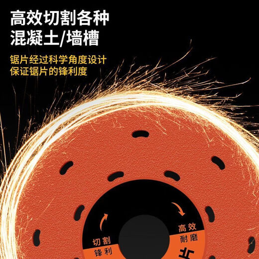 Special diamond cutting discs for cutting multi-functional schist slabs, trimming, polishing and chamfering of flat stone tiles, 2 pieces of orange cutting discs