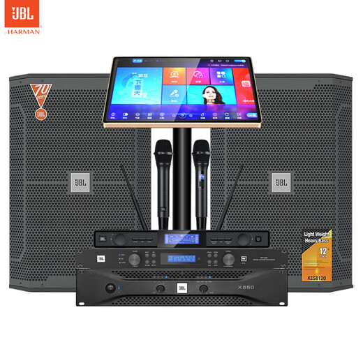JBL KES8120 home KTV audio set karaoke home theater stage conference performance bar speaker set karaoke machine professional KTV audio 8 series flagship version 12-inch KTV audio set one