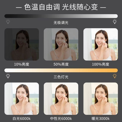 Bathroom Smart Mirror Customized Bathroom Mirror Touch Screen LED Cosmetic Mirror with Light New Wall-Mounted Bathroom Mirror White Light + No Touch 90cm*150cm