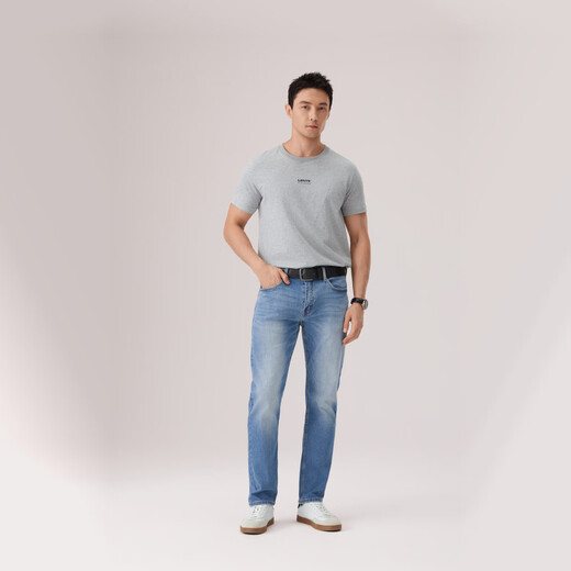 Levi's李维斯男士502锥形美式怀旧复古休闲cleanfit蓝色牛仔长裤 浅蓝色 31 (32)