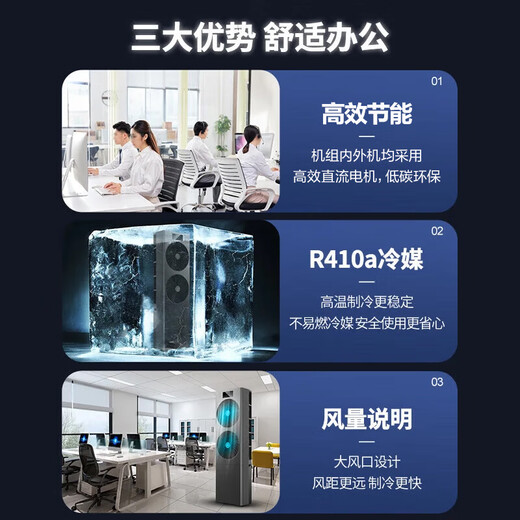 Gree computer room base station air conditioner EF series equipment, 3 hp and 5 hp, new first-level energy efficiency, variable frequency heating and cooling, year-round operation, cabinet precision air conditioner, 3 hp, first-level energy efficiency 220V, shipped within 25 working days