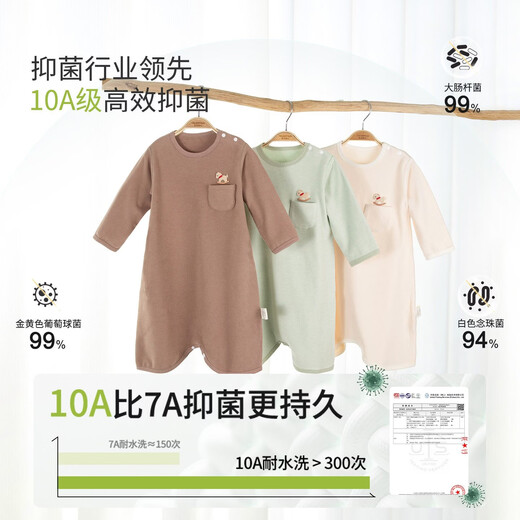 Childlike love, DeRong baby pajamas, autumn and winter home clothes, sleeping bags, warm baby pajamas, jumpsuits, newborn clothes