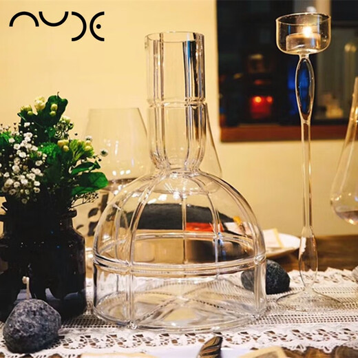 
MOSUANUDE Türkiye imported crystal glass decanter with lid red wine bottle household wine splitter lead-free glass wine bottle 28656 decanter 3200ml