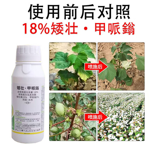 Genuine dwarf cotton control growth regulator control dwarfing, resistance to lodging and stress resistance to improve quality half box special offer 500g*10 bottles