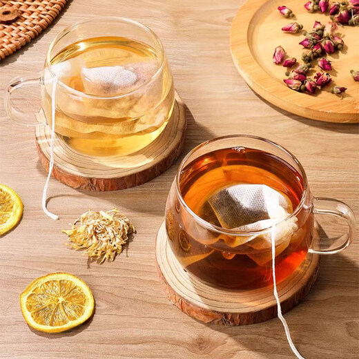 PISSA non-woven tea bag food grade disposable tea bag marinade bag soup brewing tea filter bag Chinese medicine gauze bag 15*20cm draw line and shoot 200 pieces