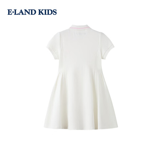 E LAND KIDS children's clothing girls dress 26 new summer sports style embroidered POLO collar pleated skirt Pink pink/25 150