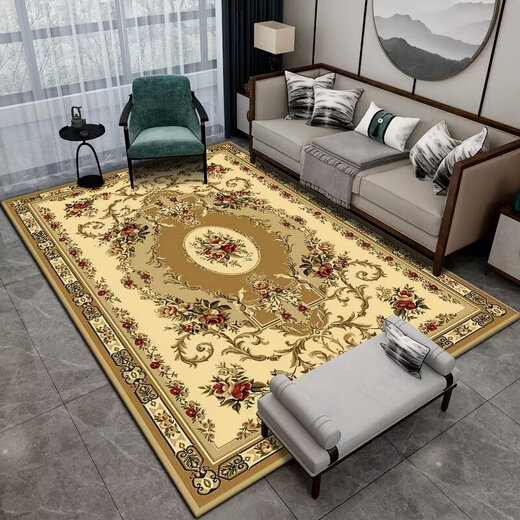 Pupan retro European style thickened imitation cashmere living room bedroom sofa coffee table blanket ethnic style European style retro high-end carpet Scenery 3 200cm*300cm thickened encryption cat feel