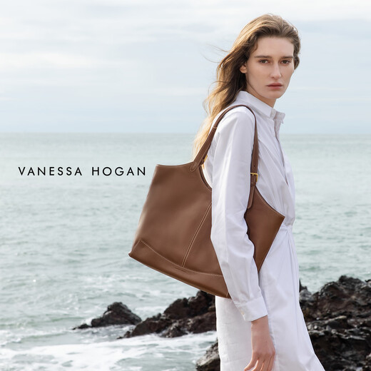 VANESSA HOGAN VH Women's Bag New Year's Gift Kite Tote Bag Lightweight Large Capacity Commuting Top Layer Vegetable Tanned Cowhide Shoulder Bag