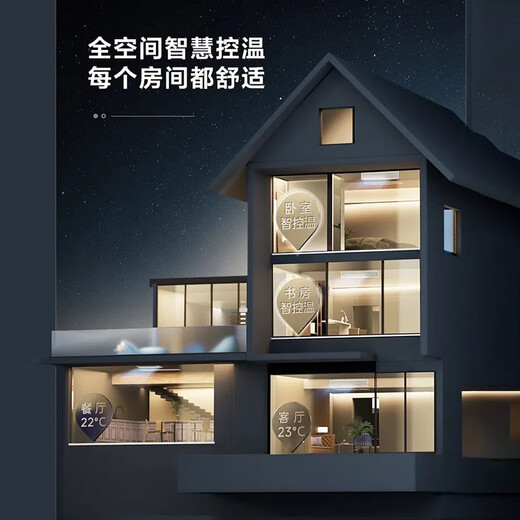 Coolfree Midea Coolwind central air conditioner one-to-four multi-connection household multi-connection two rooms and one living room energy saving MJZ-140W-D02-CF A