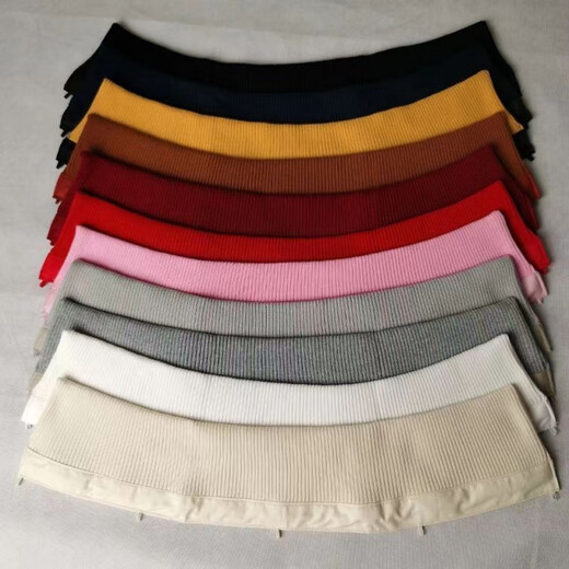 DL Fat Donglai's same style down jacket anti-dirty collar sticker removable fake collar collar protective cover autumn and winter cotton clothing black thread unisex