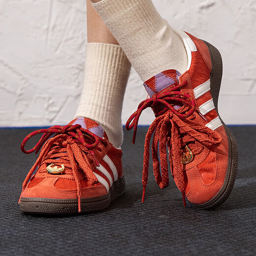 阿迪达斯（adidas）三叶草男鞋女鞋2026春季新款HANDBALL SPEZIAL德训鞋运动休闲板鞋 IE9277白黑红 41