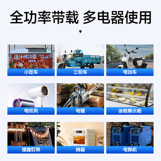 Enbosheng pure sine wave inverter 48V60V72V to 220V universal tricycle stall use 5000w vehicle-mounted high power 48-60-72V to 220V pure sine wave 5500W first release on the entire network pure sine wave three-voltage universal inverter丨intelligent cooling