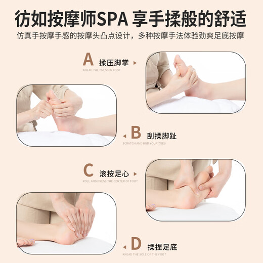 AUX leg massager, calf massager, muscle soreness, soles, thighs and meridians, fully automatic kneading, heating and compressing artifact, foot massage machine, practical birthday gift for parents, top version\upgraded one-piece leg and foot massage, 64-head kneading massage on the soles of the feet