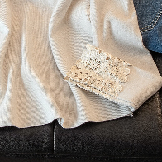 Sibaishe fashionable half turtleneck bottoming shirt for women 2025 winter new style spliced long-sleeved simple temperament top