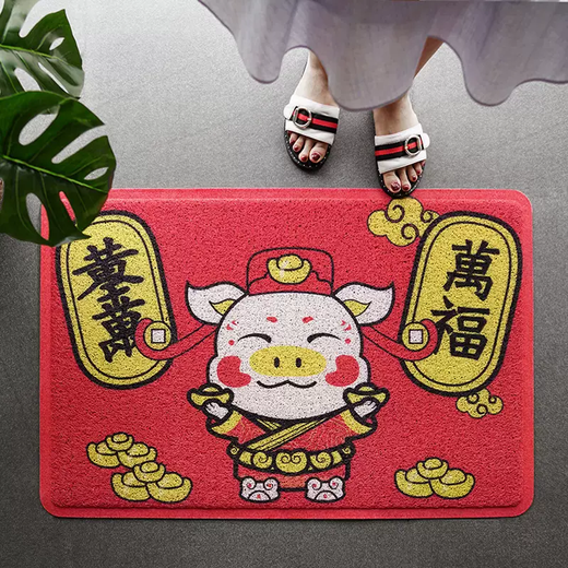 Yusenyi attracts wealth, floor mats, door mats, foot mats, door entry wire loops, entry door carpets, entry feng shui yellow entry door, daily income 80x120