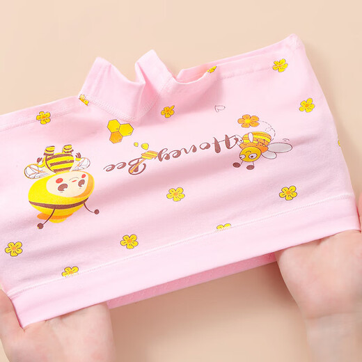 New girls pure cotton underwear Class A antibacterial children's underwear skin-friendly breathable boxer briefs for little girls for all seasons yellow 1 pack 130 (XL) recommended 38-56Jin Jin equals 0.5 kg
