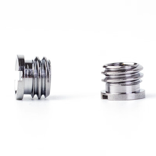 Xu ordered conversion screw camera stand microphone microphone clamp 5/8 adapter nut 1/4 mutual rotation 3/8 connector with 1/4 internal rotation 3/8 external copper (nickel-plated) nut 1 pack