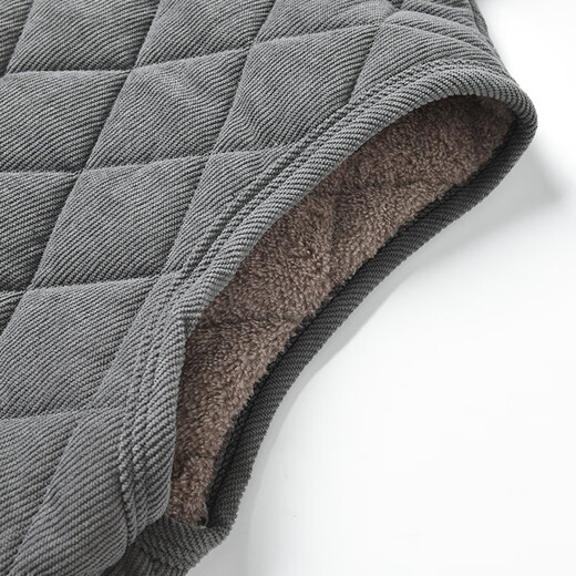 Woodpecker (TUCANO) cotton vest men's winter velvet thickened fashionable stand-up collar waistcoat middle-aged and elderly dad high-end thermal vest men's clothing