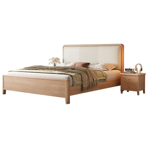 Yusenyi bed 18m double bed 15m master bedroom soft-packed large bed storage bed wedding bed bed + 10 brown cushions 15002000 frame structure + breathable bed board