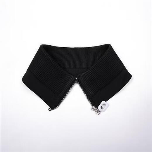 Fat Donglai's same style DL down jacket anti-dirty collar autumn and winter collar anti-dirty artifact protective cover collar sticker knitted spiral black threaded collar zipper style